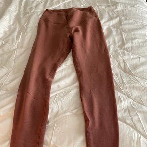 Alo Yoga Waffle Leggings Chestnut M